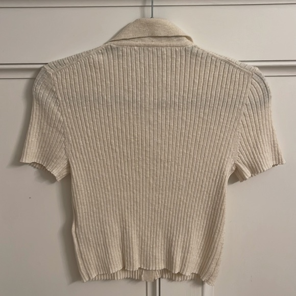 Madewell knot collared crop top NWT Medium - Picture 3 of 3